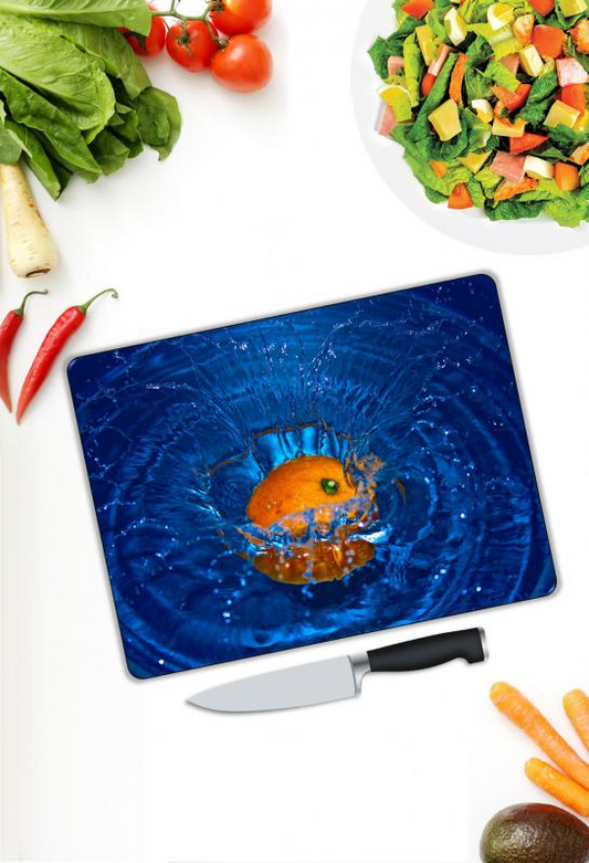 Dayanıklı ve Modern Temperli Cam Kesme Tahtası - KT00251